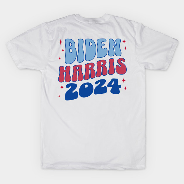 Biden Harris 2024 Cute Aesthetic Back Print by PUFFYP